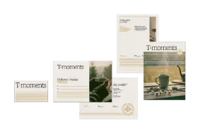 T-Moments tea brand identity and packaging