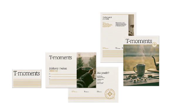 T-Moments tea brand identity